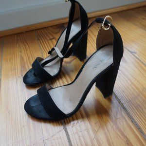 Black Block Heel - Size 7